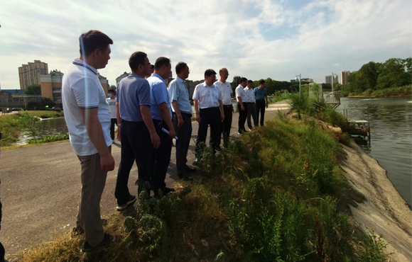 省生态环境；ざ讲熳榈交茨狭入湖口水质提升站检查工作
